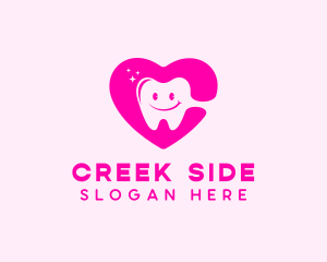 Dental Tooth Heart  logo design