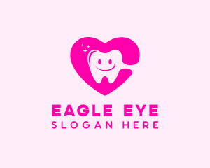 Dental Tooth Heart  logo design