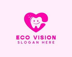 Dental Tooth Heart  logo design