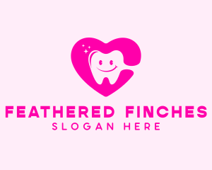 Dental Tooth Heart  logo design