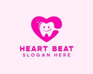 Dental Tooth Heart  logo design