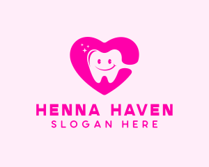 Dental Tooth Heart  logo design