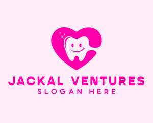 Dental Tooth Heart  logo design