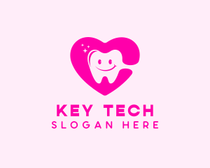 Dental Tooth Heart  logo design