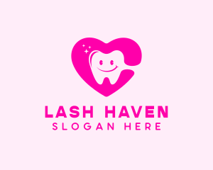 Dental Tooth Heart  logo design