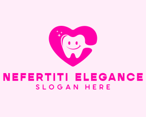 Dental Tooth Heart  logo design