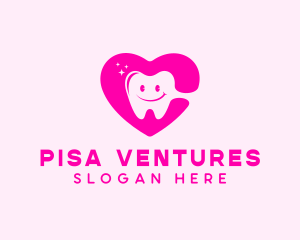 Dental Tooth Heart  logo design