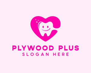 Dental Tooth Heart  logo design