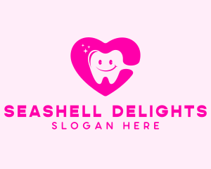 Dental Tooth Heart  logo design