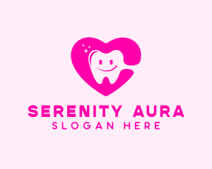 Dental Tooth Heart  logo design