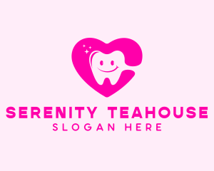 Dental Tooth Heart  logo design