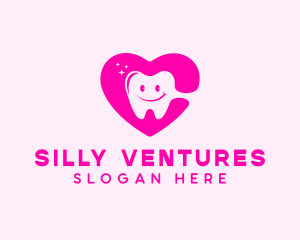 Dental Tooth Heart  logo design