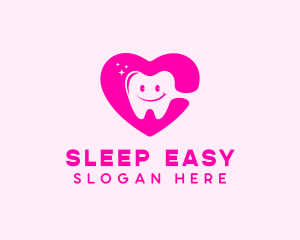 Dental Tooth Heart  logo design