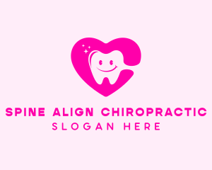 Dental Tooth Heart  logo design