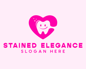 Dental Tooth Heart  logo design