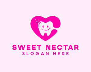 Dental Tooth Heart  logo design