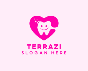 Dental Tooth Heart  logo design