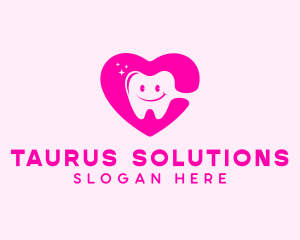 Dental Tooth Heart  logo design