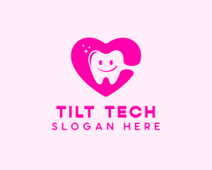 Dental Tooth Heart  logo design