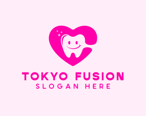 Dental Tooth Heart  logo design