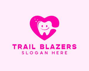 Dental Tooth Heart  logo design