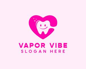 Dental Tooth Heart  logo design