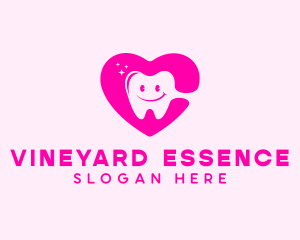 Dental Tooth Heart  logo design