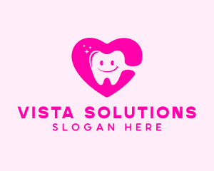 Dental Tooth Heart  logo design