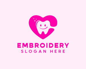 Dental Tooth Heart  logo design