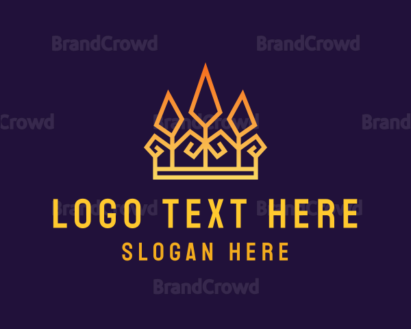 Geometric Royalty Crown Logo