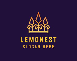 Hospitality - Geometric Royalty Crown logo design