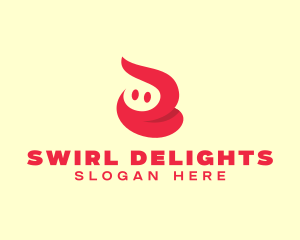 Generic Swirl Robot logo design