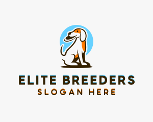 Dog Pet Frisbee logo design