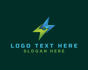 Renewable - Eco Energy Electricity logo design