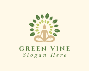 Human Tree Yoga logo design