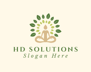 Human Tree Yoga logo design