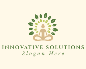 Human Tree Yoga logo design