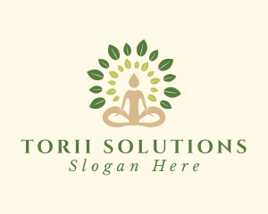 Human Tree Yoga logo design