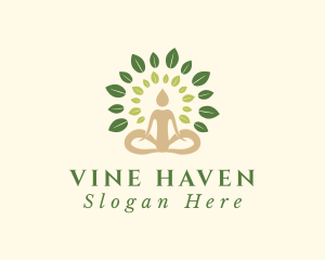 Human Tree Yoga logo design