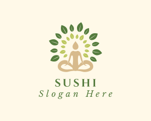 Human Tree Yoga logo design