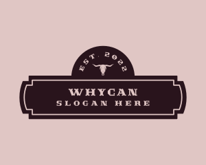 Saloon - Western Rodeo Banner Signage logo design