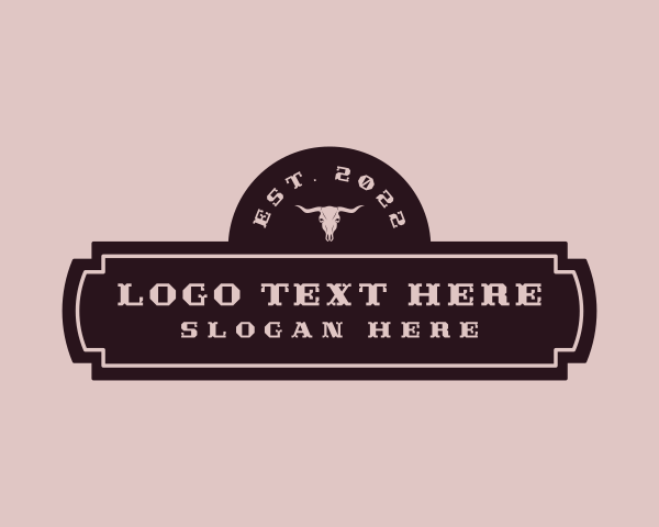 Texas - Western Rodeo Banner Signage logo design