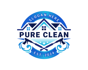 Refurbish Cleaning Pressure Wash logo design