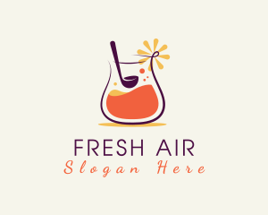 Beverage Orange Juice logo design