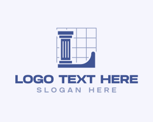Structure Architect Letter L logo design