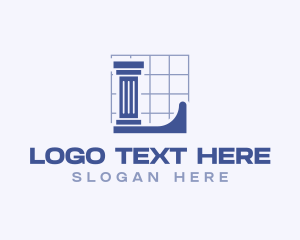 Construction - Structure Architect Letter L logo design