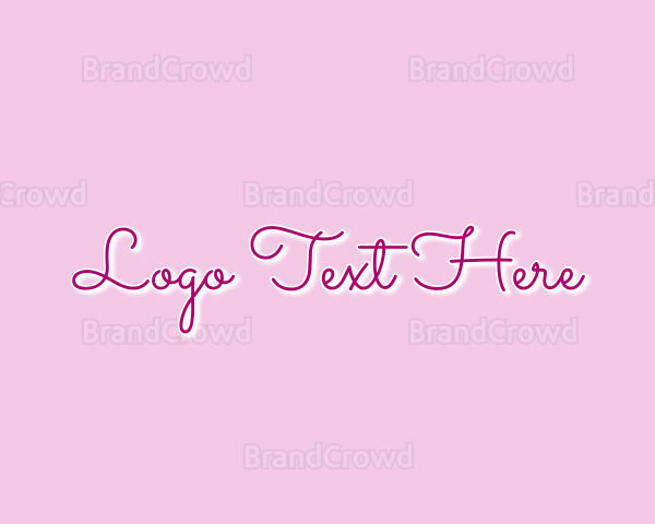 Feminine Fashion Script Wordmark Logo