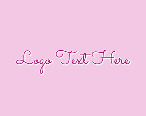 Girl - Feminine Fashion Script Wordmark logo design