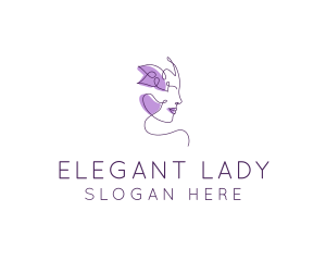 Lady - Beautiful Lady Cosmetics logo design
