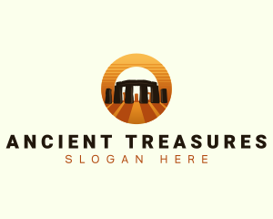 Ancient Stonehenge Rock logo design